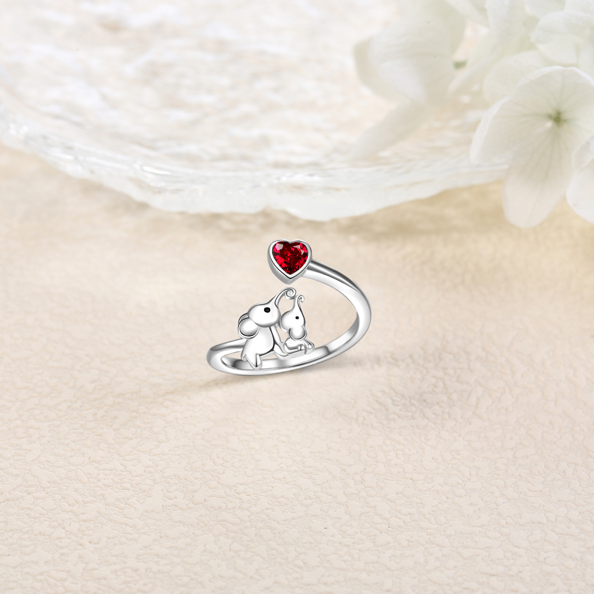 Sterling Silver Elephant Ring Elephant Jewellery for Mum